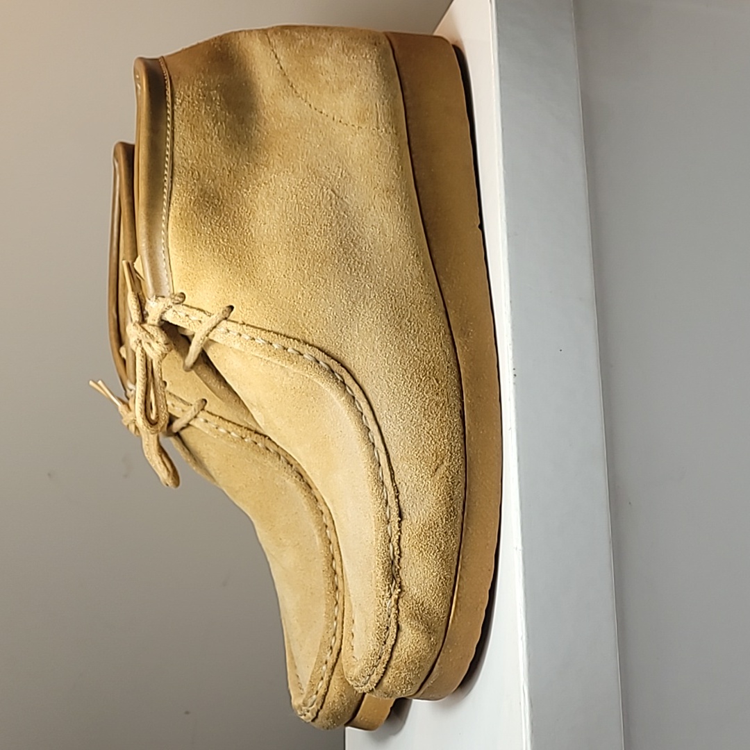 Suburbans Tan Leather Desert Boots Made In Spain Size 11 (Shoebx1)0626